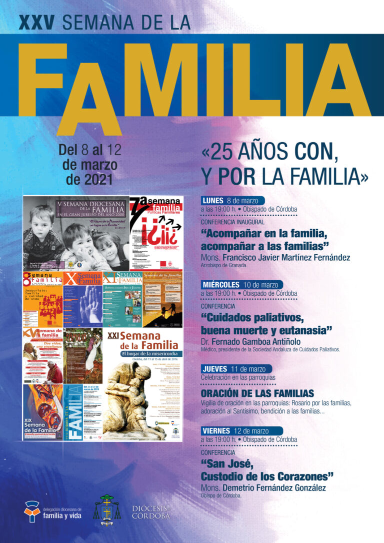 Cartel XXV semana de la familia